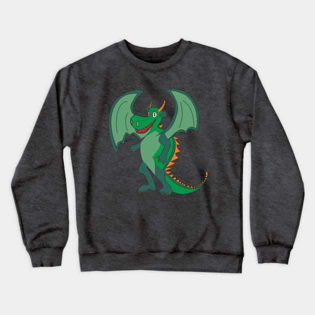 Cute Dragon Crewneck Sweatshirt by Alekvik